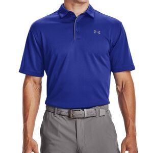 Under Armour Polo Men’s Size 3XL Loose Fit Coupe Lache Shirt Royal Blue HeatGear